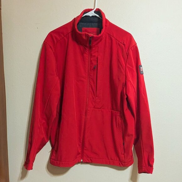 Chick-fil-A Oobe Jacket Red Full Zip  Employee Jacket Size L - Picture 1 of 8